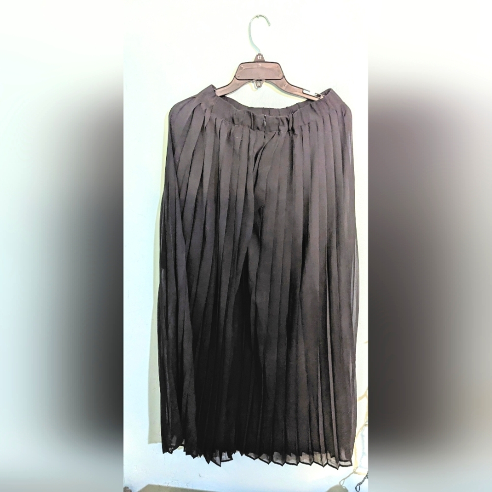 BCBGazaria Pleated Black Skirt-- Tulle Style